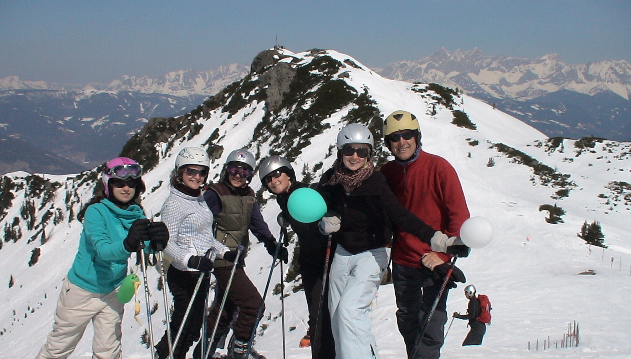 Skigruppe am Nachmittag